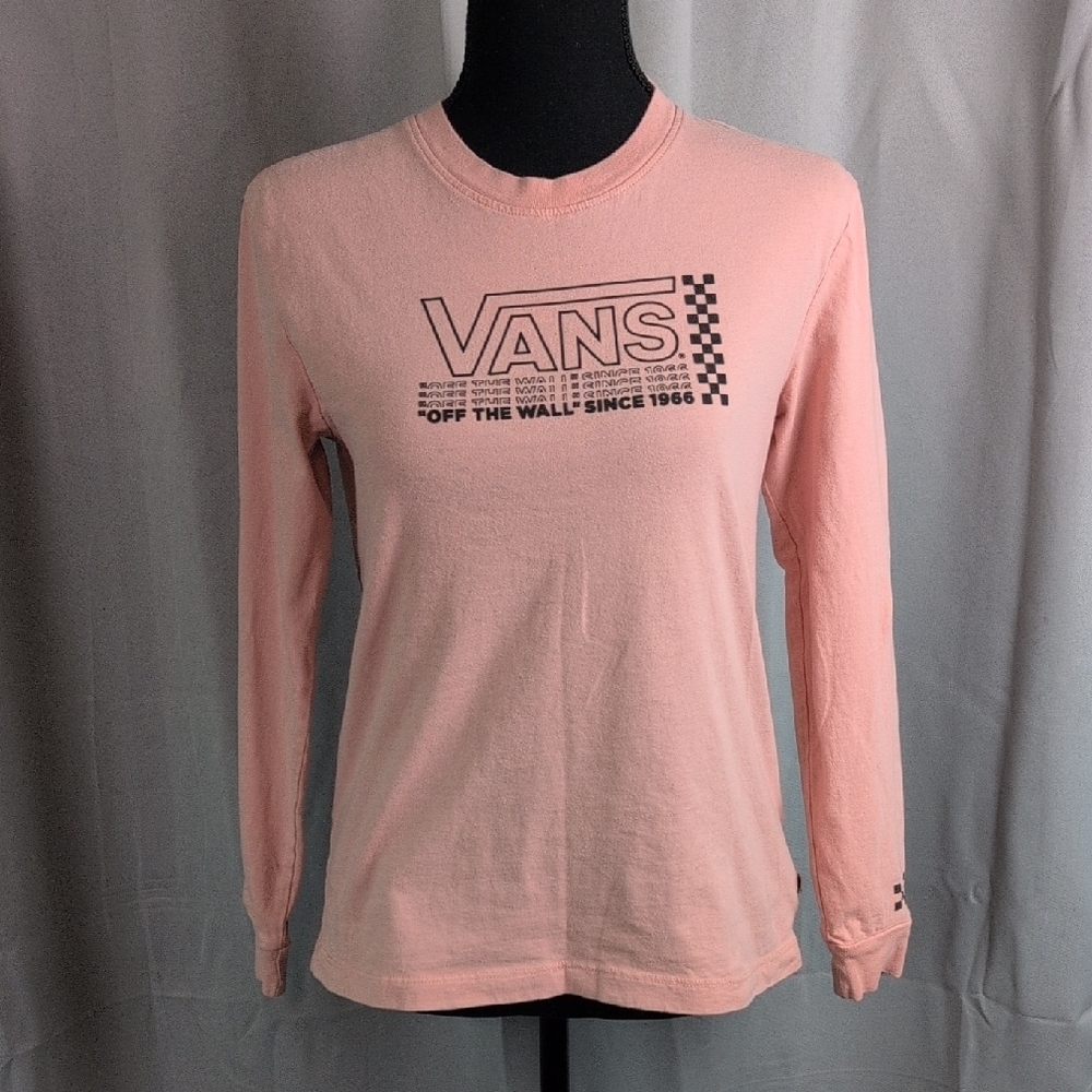 Vans Pink Long Sleeve Tee. Xs.‎ EUC